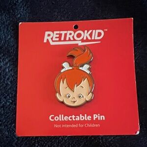 Retrokid Flinstones Pebbles Collectible Pin New